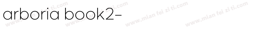 arboria book2字体转换